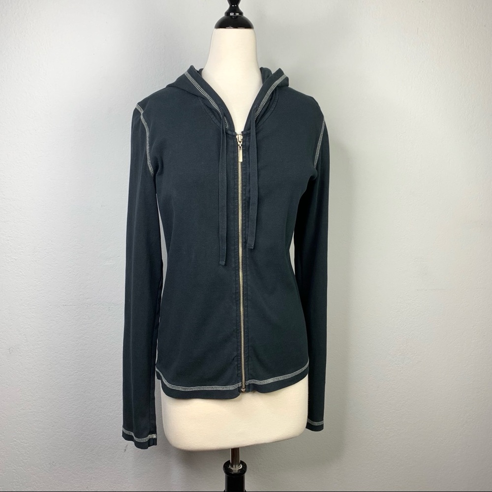 Lucy Full Zip Dark Grey Hoodie